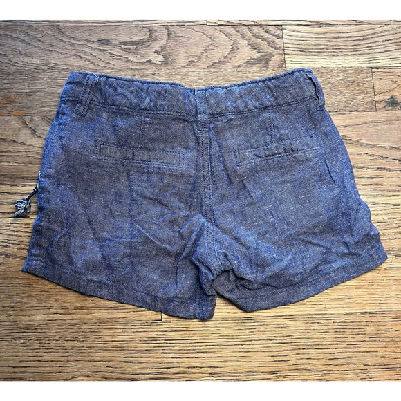 Old Navy Girls Shorts Lot Linen Blend Size 7 & 8 Adjustable Waist Blue Black - Picture 11 of 16